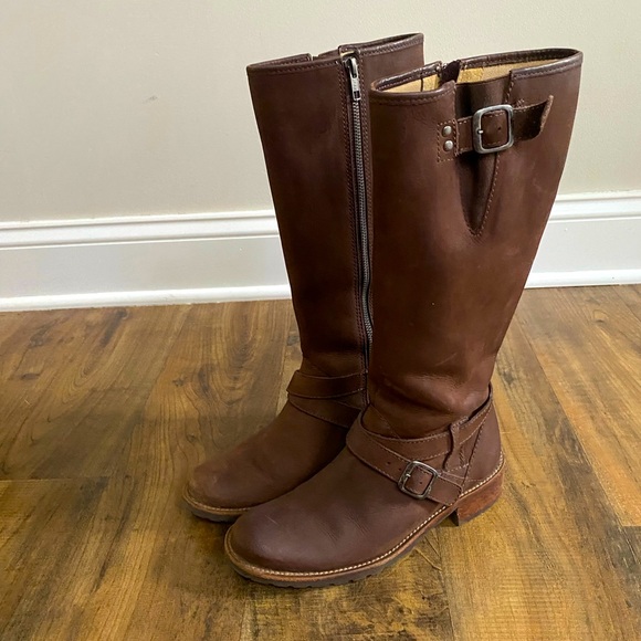 L.L. Bean Womens Brown Leather Waterproof Riding Boots Size 6 - Picture 9 of 12